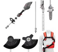 IKRA Outil Multifonctions 36V IB-MT 36, 4 en 1 : débroussailleuse, Coupe-Bordure, Taille-haie & élagueuse, Nombreux Accessoires Inclus, Compatible avec Bosch