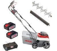 IKRA scarificateur et aérateur de gazon sans fil 3 en 1 IAVL 2-2040, 40 cm