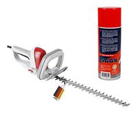 IKRA Taille-haie électrique FHS 1545, 1,9 kg, Spray d'entretien Inclus | Fabriqué en Allemagne, 500 watts, longueur de coupe 45 cm, protection mécanique contre les surcharges et les blocages