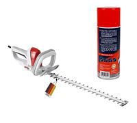 IKRA Taille-haie électrique FHS 1555, 2,6 kg, avec Spray d'entretien | Fabriqué en Allemagne, 550 watts, longueur de coupe 55 cm, protection mécanique contre les surcharges et le blocage