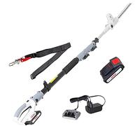 Taille-haie télescopique sans fil IKRA ICPH 2040 | 20 V | longueur de coupe 40 cm | épaisseur de coupe 18 mm | hauteur de travail jusqu'à 4 m | batterie et chargeur inclus