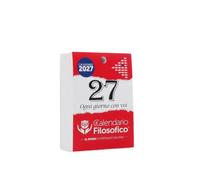 Il Calendario Filosofico 2027, rechange, format A6, 10 x 14 cm | Le premier et l'original calendrier de table avec 365 jours de phrases philosophiques, chaque jour une phrase, créé à Bologne