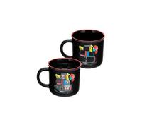 Paladone Grippe-Sou Tasse thermo-réactive à motif d’écran TV 350 ml sous licence officielle du film Ça, tasse à café en céramique pour thé et chocolat chaud, pour les fans de films d'horreur