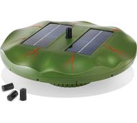 Esotec Pompe de Bassin Flottante nénuphar | Kit Complet avec Pompe d'arrosage, Panneau Solaire, Fontaine Solaire pour Bassin de Jardin, Jeu d'eau, Pompe de Fontaine, Fonctionnement Direct 0,4 m, 160