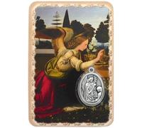 ilhorin ESOTERISME Carte de Prière Saint Gabriel, Format Portefeuille, 8,5 x 5,5 cm, Multicolore, Signet Religieux, 1 Unité