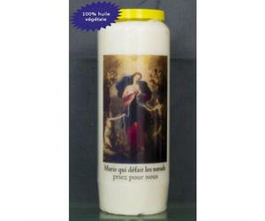 ilhorin Neuvaine ou Lampe de sanctuaire avec prière - Marie Qui défait Les Noeuds - Lot de 3 - Livraison Gratuite
