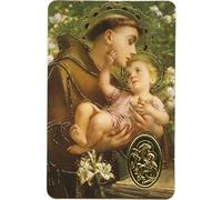 ilhorin Saint Antoine - Carte poinçon style médaille avec prière - Livraison gratuite