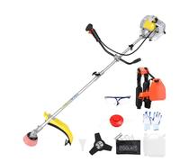 ilkqeppe Tondeuse à Gazon, Coupe-Herbe Essence, 52 CC Weed Wacker alimenté au gaz, Taille-haie sans Fil 2 en 1, débroussailleuse Temps, désherbeur portatif (Jaune (2-en-1))