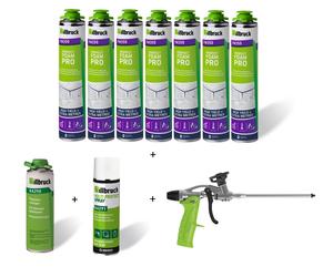 Illbruck FM350 Perfect Box - 7x FM350 - 880 Ml + AA290 Cleaner + AA291 Spray Lubrifiant + AA250 Mousse Gun Pro
