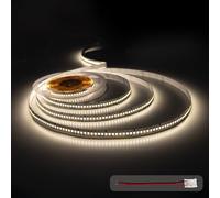 illuburg Ruban LED 24V 5m Blanc Neutre 4000K 240LEDs/m 22W/m 16500lm SMD 2835 Dimmable Auto-adhésif LED Strip Bande Lumineuse Décoration Eclairage