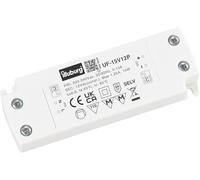 illuburg Transformateur LED 12V 15W Ultra Fin Plat Sans Scintillement pour GU4 GU5,3 Bandes LED Montage Dissimulé Bloc d'Alimentation Driver Power Supply