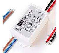 illuburg Transformateur LED 12V 6W - 75W Sans Scintillement pour G4 GU5,3 Bande de LED Bloc d'Alimentation (12V 12W)
