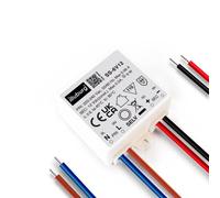 illuburg Transformateur LED 12V 6W Sans Scintillement Compact 52x43x21mm pour GU4 GU5,3 Bande de LED Bloc d'Alimentation Driver