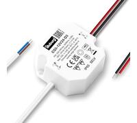 illuburg Transformateur LED 24V 2,4W - 12W Variable TRIAC Étanche IP65 pour Bande Ampoule LED Bloc d'Alimentation Driver