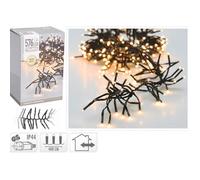 Guirlande Lumineuse à LEDs 4m 576 Lumières Blanc Chaud, Alimentation