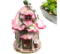 Illuminez la Maison de fée Solaire, Figurine en résine de Chalet Mignon, décoration extérieure de Patio de pelouse de Porche, Ajoutez Une Lueur chaleureuse à Votre Jardin la Nuit, créez l'ambiance