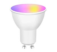 Illuminez votre espace avec le Bluetooth MESH Smart GU10 6,5 W RVB + CCT. Contrôlez la température et la couleur de la lumière depuis votre téléphone portable pour créer des ambiances uniques dans