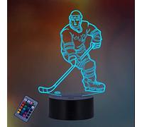 Illusion 3D Palet de Hockey LED Lampe Art Déco Lampe Lumières LED Décoration Lumière Contrô