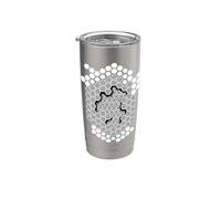 Illusion d'optique géométrique hexagonale en nid d'abeille Gobelet isotherme en acier inoxydable double paroi