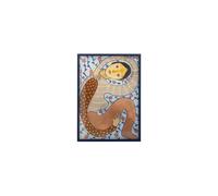 Illustration avec cadre 52x72 cm en bois de sapin multicolore Floriesta