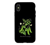 Illustration de Plantes de Pois Mange-Tout Pisum sativum var. macrocarpon Coque pour iPhone X/XS