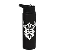 Illustration de tête de guerrier viking | Casque viking nordique Stainless Steel Insulated Water Bottle