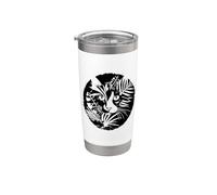 Illustration du chat Pet Felis Catus Gobelet isotherme en acier inoxydable double paroi