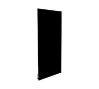 ILO-Radiateur Électrique Mural- Rayonnant-750w-Noir | Design- WIFI Connecté +38 Décors- Extra Plat- Pour pièce de 15m2-Orientation Vert.+Horiz.-Éco, Silencieux- Fabrication France