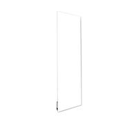 ILO/Radiateur Électrique Rayonnant Mural / 500W / +28 Motifs, Design Unique/Extra Plat Verre Trempé / IP44 / Orientations Verticale&Horizontale/Programmable, Éco/Made In France/Blanc
