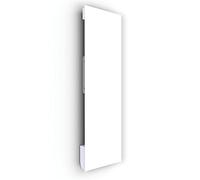 ILO - Radiateur Électrique Rayonnant Soufflant Mural - 1750W - Blanc | +28 Motifs, Design Unique - Extra Plat Verre Trempé - IP44 - Orientation Verticale - Programmable, Éco - Made In France -