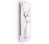 ILO|Radiateur Électrique Soufflant Mural| Rayonnant 1250w Déco florale | +38 Décors| Extra Plat| 1250w| Pour pièce de 22m2 |Orientation Vert.|Éco, Silencieux| Fabrication Franc