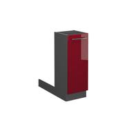 Îlot de cuisine Fame-Line, 30cm sans PT, Rouge bordeaux Haute brillance/Anthracite, Vicco 38586