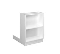 Vicco Îlot de Cuisine Fame-Line, Blanc, 60cm | Façade en MDF · 1 Tablette · Pieds réglables en hauteur · ✓ Tout en vue · Librement combinable