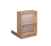 Vicco Îlot de Cuisine Fame-Line, Chêne doré, 60cm | Rangement ouvert · 1 Tablette · Pieds réglables en hauteur · ✓ Tout en vue · Librement combinable