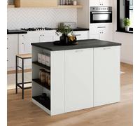 Ilot TIBO 120 Blanc et Gris Anthracite