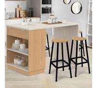 ILOT VITO bois/travertin 130