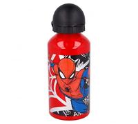 ILS I LOVE SHOPPING - Gourde, bouteille en aluminium pour enfants, 400 ml, avec bec rétractable, pour l’école et le sport (Spider-Man)