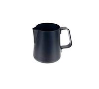 ILSA Easy Pot à lait anti-adhésif pour cappuccino, noir, acier inoxydable 18/8, capacité 80 cl, 8 tasses