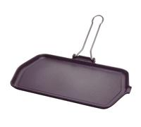 Ilsa poêle à griller rectangulaire Marinella en fonte d'acier inoxydable 36 x 23 cm