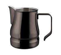 ILSA Pot à lait Evolution pour Cappuccino et Lait Art, acier inoxydable 18/10, noir, tasses 3, capacité 35 cl