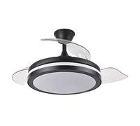 Iluminashop - ventilateur de plafond LED 72 W noir avec telecommande