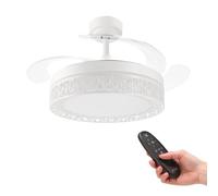 Ventilateur de plafond LED Aqua Blanc Ledme LM8817 G