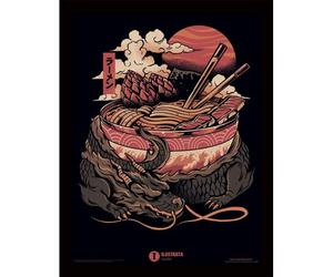Ilustrata Dragons Ramen Framed 30x40