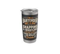 I'm A Bartender Not A Dog... Funny Bartender Cool Bartender Gobelet isotherme en acier inoxydable double paroi