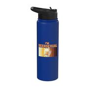 I'm Beersexual Love For Beer Drinking LGBTQ Stainless Steel Insulated Water Bottle