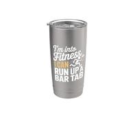 I'm Into Fitness I Can Run Up A Bar Tab Fête en boîte - Gobelet isotherme en acier inoxydable double paroi