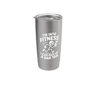 I'm Into Fitness I Can Run Up A Bar Tab Fête en boîte Gobelet isotherme en acier inoxydable double paroi