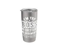 I'm the boss, we just make things my way Gobelet isotherme en acier inoxydable double paroi