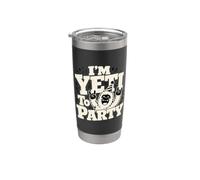 I'm Yeti To Party Cute Creature Party Humour Gobelet isotherme en acier inoxydable double paroi
