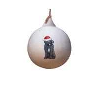 Image Industry Boule en céramique Terre-Neuve - Décoration d'arbre - Décorations de Noël - Cadeau pour chien - Amoureux des chiens